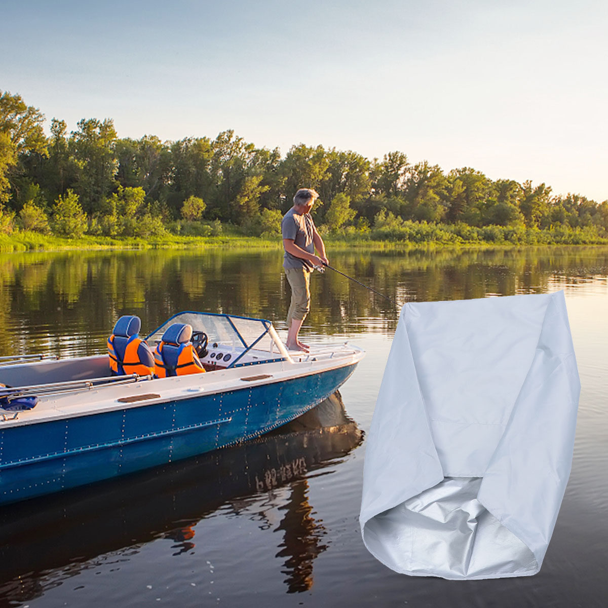 Boat Seat Cover White Oxford F - Fishing Boat Seat review and price