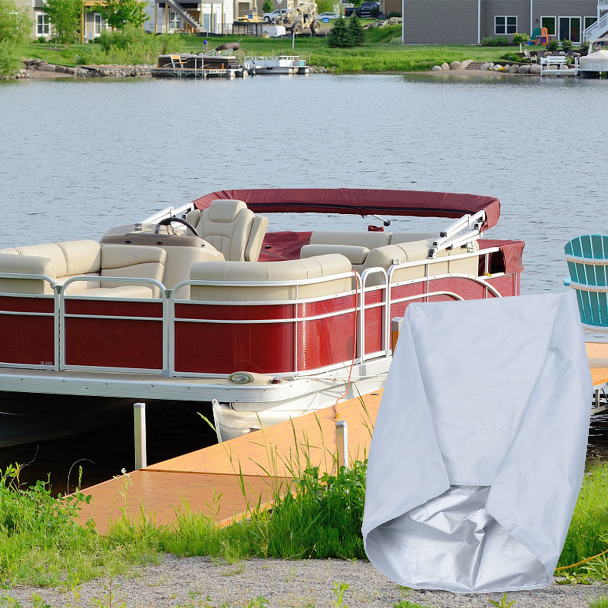 Boat Seat Cover White Oxford F - Fishing Boat Seat review and price
